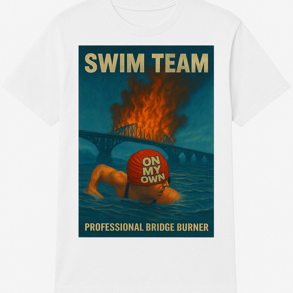 Swim Team White T-Shirt