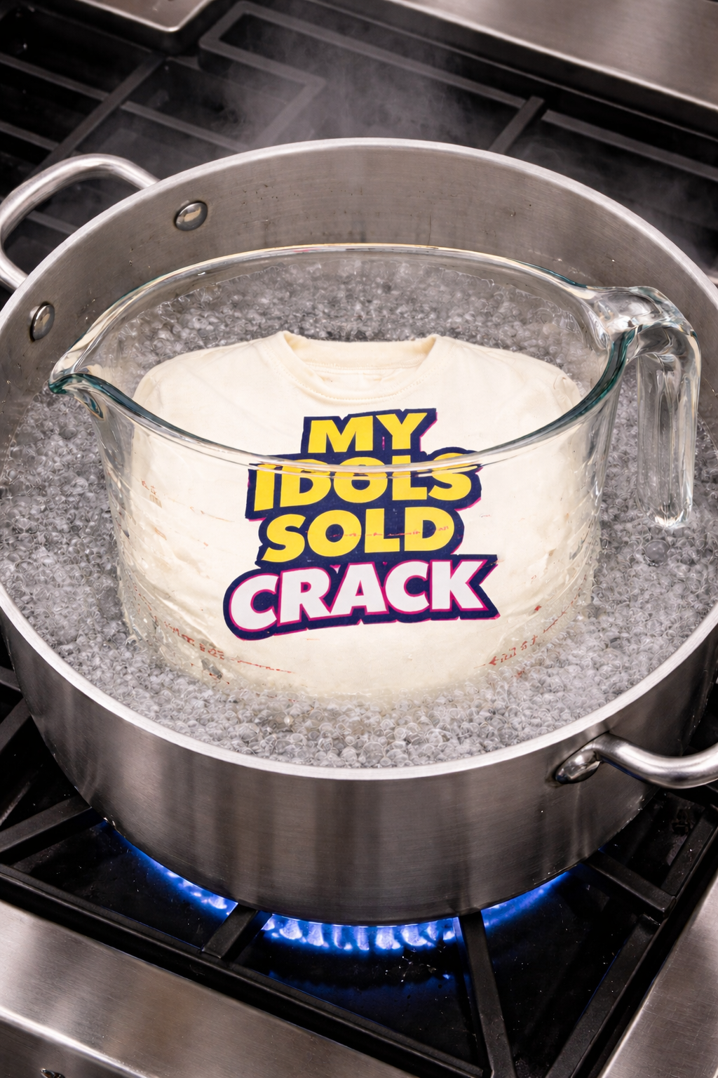 My Idols Sold Crack cream T-Shirt